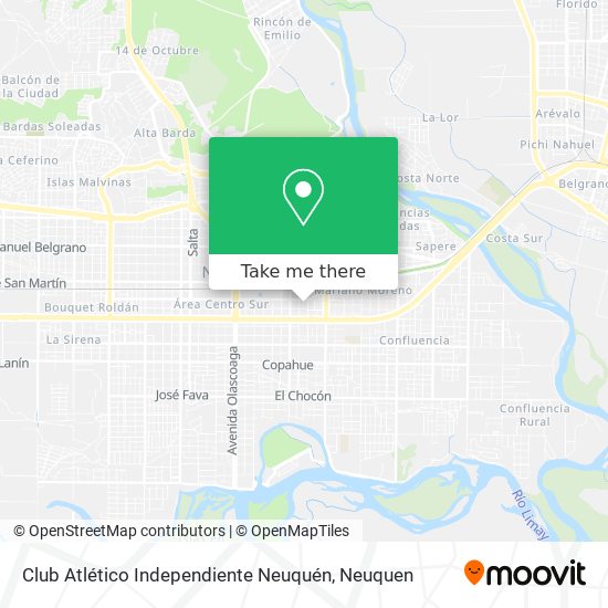 Club Atlético Independiente Neuquén map