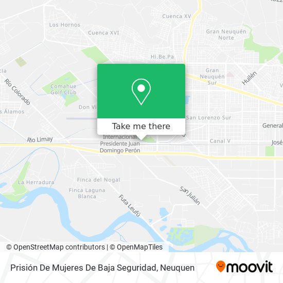 Mapa de Prisión De Mujeres De Baja Seguridad