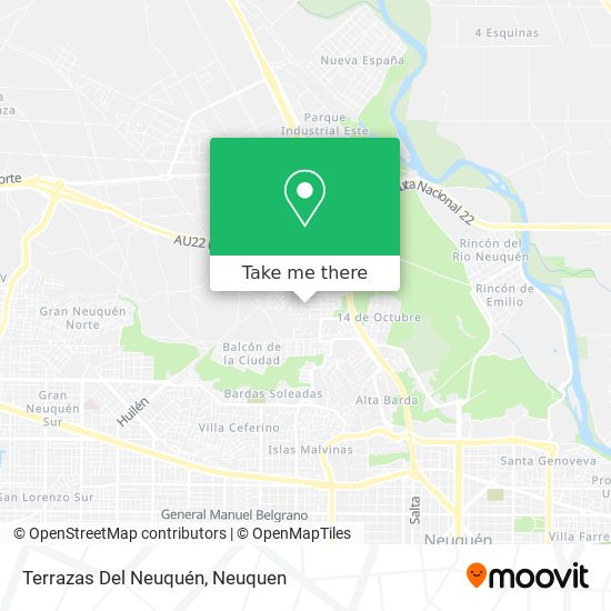 Terrazas Del Neuquén map