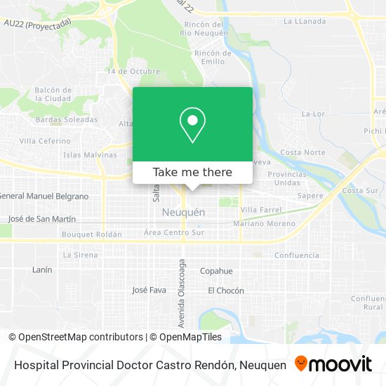 Mapa de Hospital Provincial Doctor Castro Rendón
