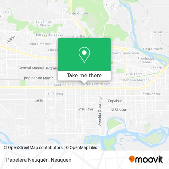 Papelera Neuquén map