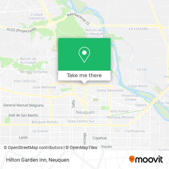 Mapa de Hilton Garden Inn