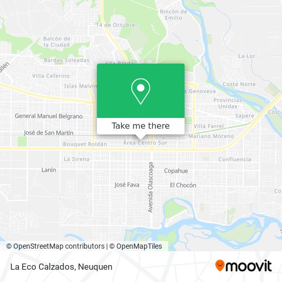 Mapa de La Eco Calzados