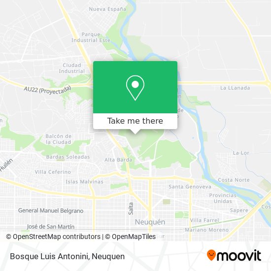 Mapa de Bosque Luis Antonini