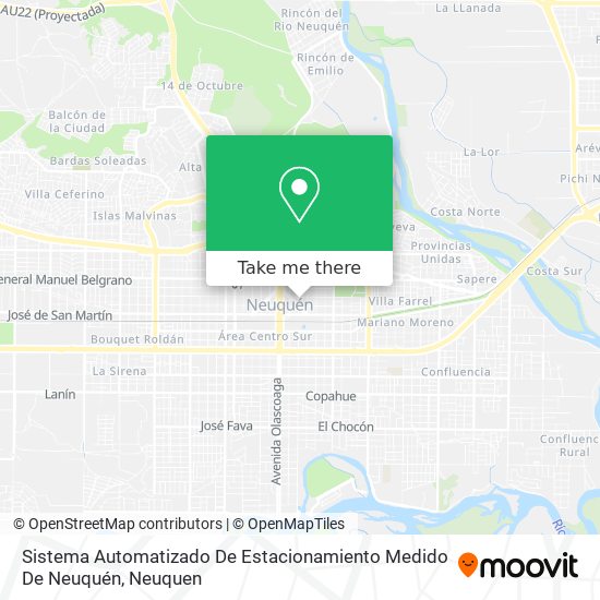 Sistema Automatizado De Estacionamiento Medido De Neuquén map