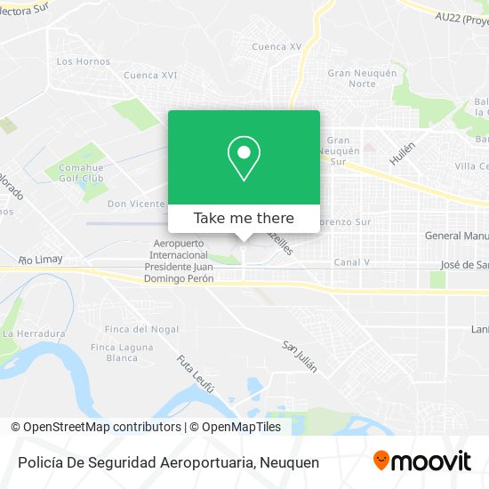 Mapa de Policía De Seguridad Aeroportuaria