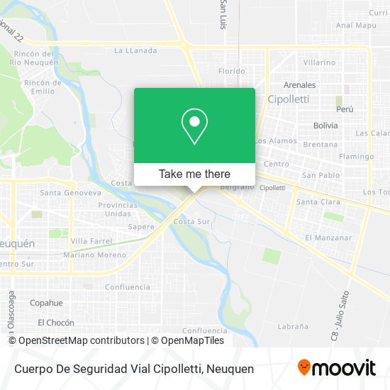 Mapa de Cuerpo De Seguridad Vial Cipolletti