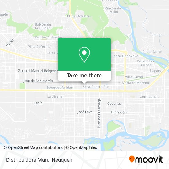 Mapa de Distribuidora Maru