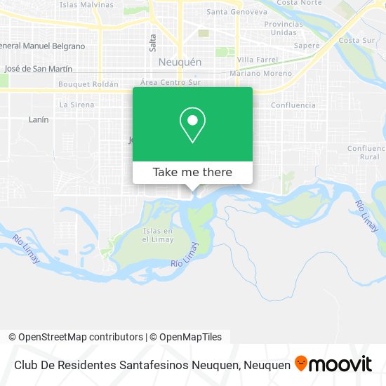 Club De Residentes Santafesinos Neuquen map