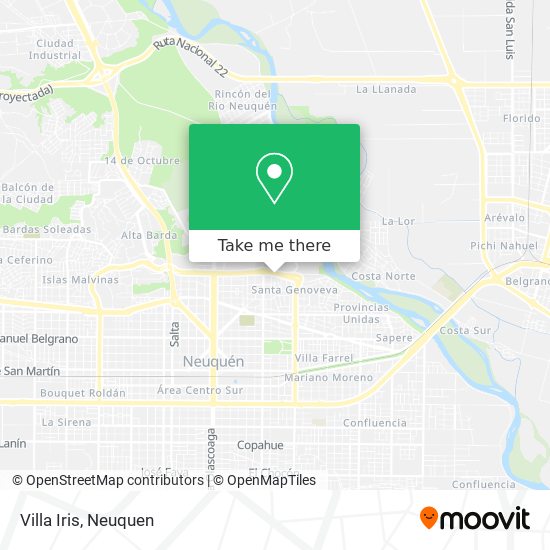 Mapa de Villa Iris