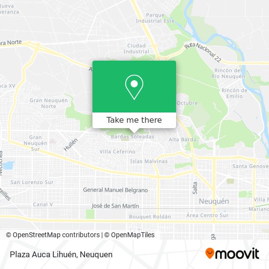 Plaza Auca Lihuén map