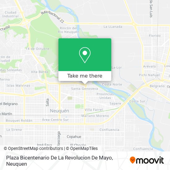 Plaza Bicentenario De La Revolucion De Mayo map