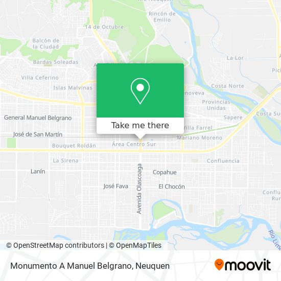 Mapa de Monumento A Manuel Belgrano