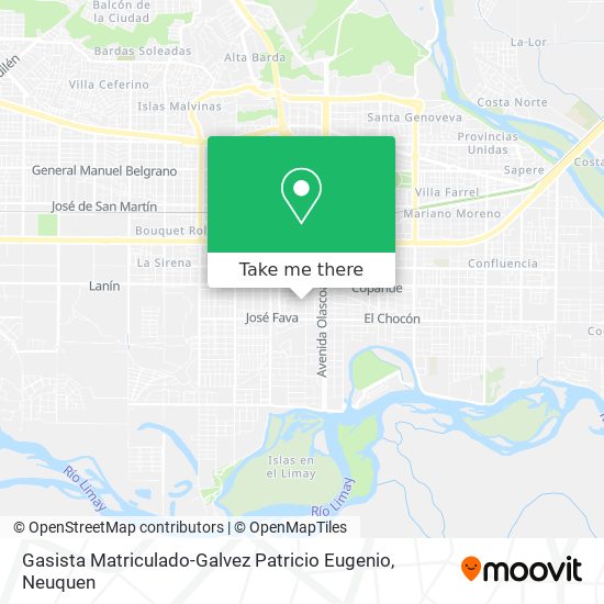 Gasista Matriculado-Galvez Patricio Eugenio map