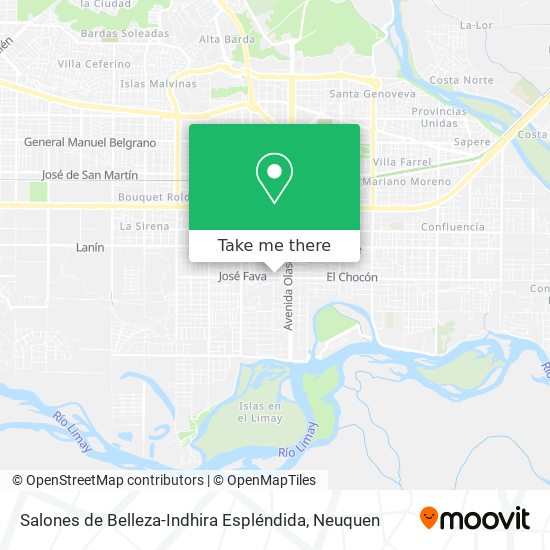 Salones de Belleza-Indhira Espléndida map