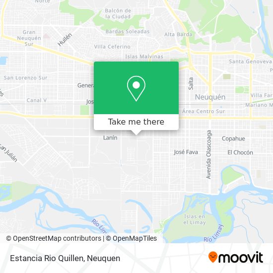 Estancia Rio Quillen map