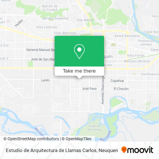 Estudio de Arquitectura de Llamas Carlos map