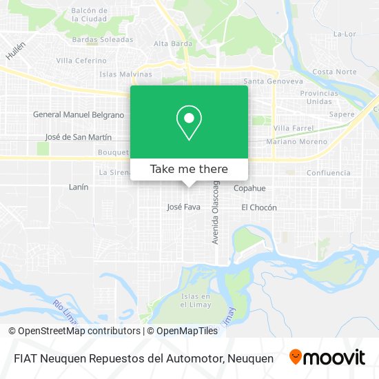 Mapa de FIAT Neuquen Repuestos del Automotor