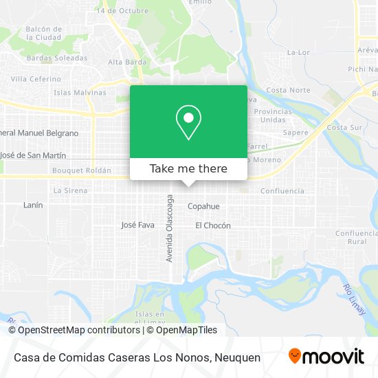 Casa de Comidas Caseras Los Nonos map
