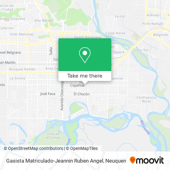 Gasista Matriculado-Jeannin Ruben Angel map