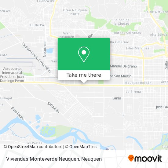 Viviendas Monteverde Neuquen map