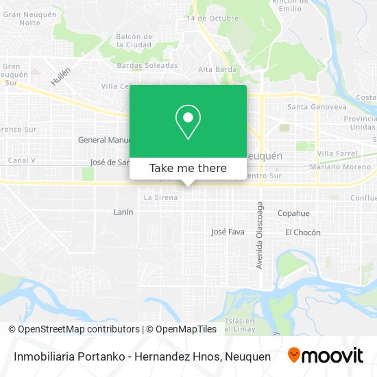 Mapa de Inmobiliaria Portanko - Hernandez Hnos