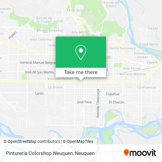 Pintureria Colorshop Neuquen map