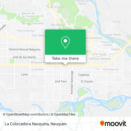 La Colocadora Neuquina map