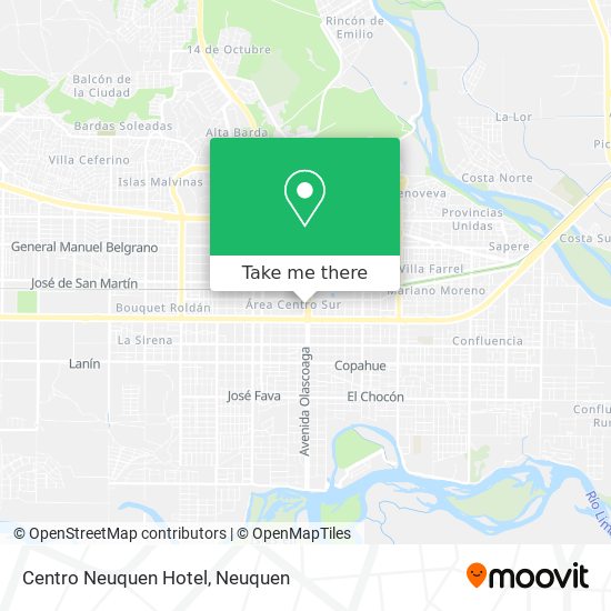Centro Neuquen Hotel map