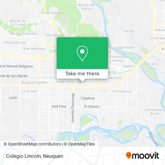 Mapa de Colegio Lincoln