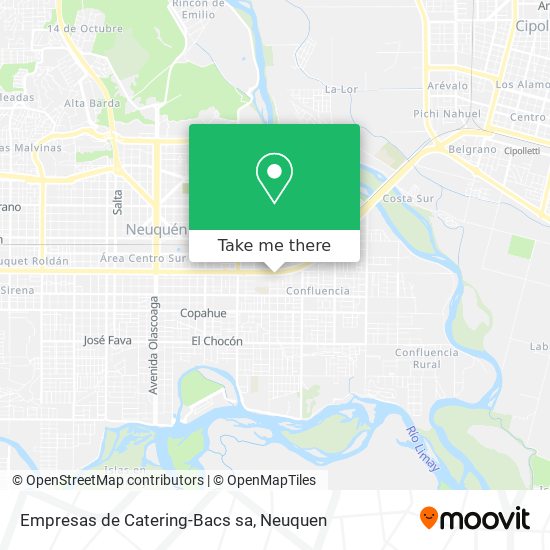 Empresas de Catering-Bacs sa map