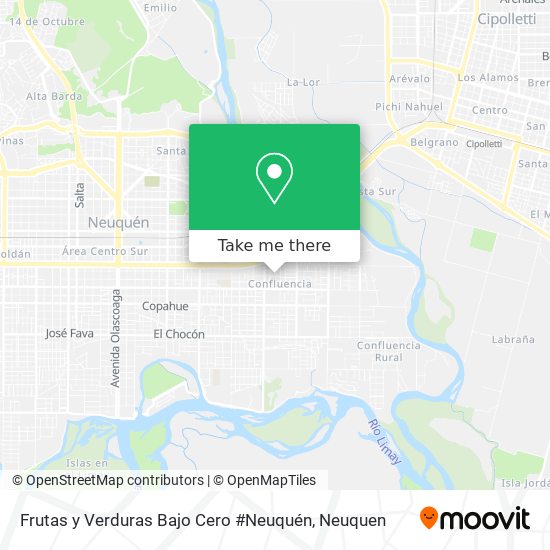 Frutas y Verduras Bajo Cero #Neuquén map
