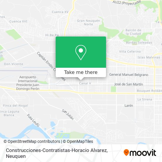 Construcciones-Contratistas-Horacio Alvarez map