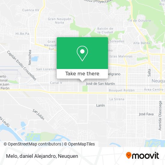 Melo, daniel Alejandro map