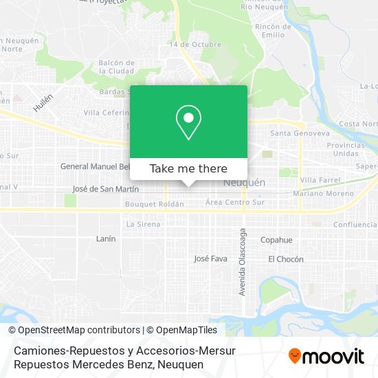 Camiones-Repuestos y Accesorios-Mersur Repuestos Mercedes Benz map