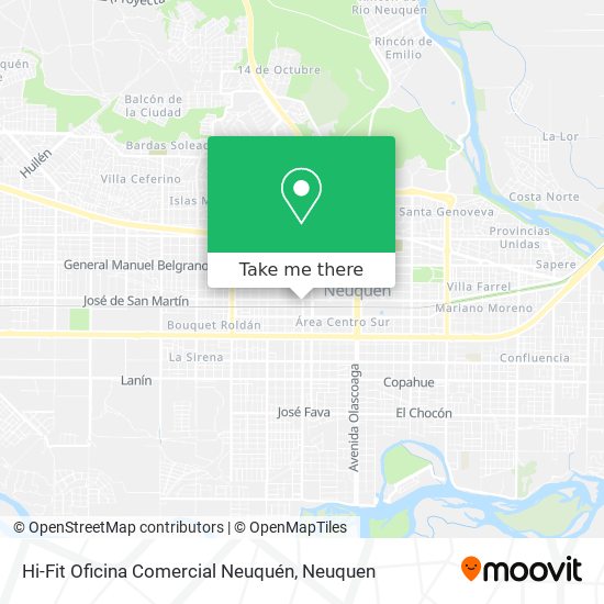 Hi-Fit Oficina Comercial Neuquén map