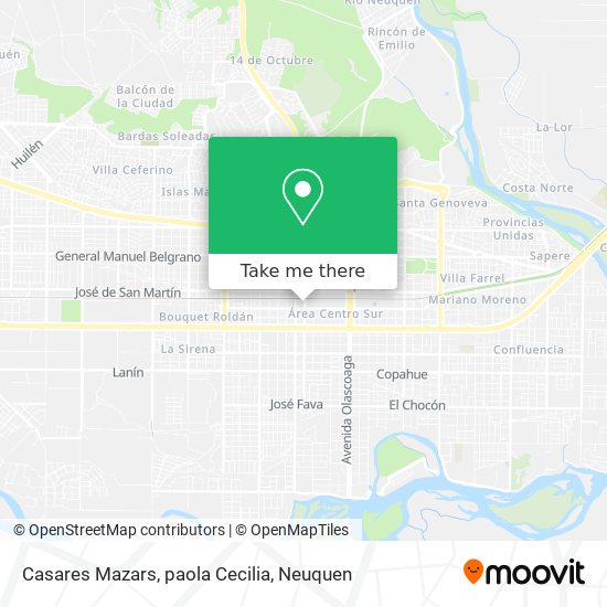Casares Mazars, paola Cecilia map