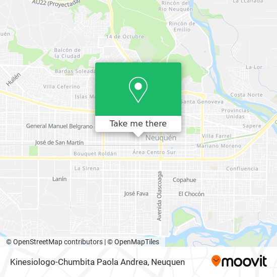 Kinesiologo-Chumbita Paola Andrea map