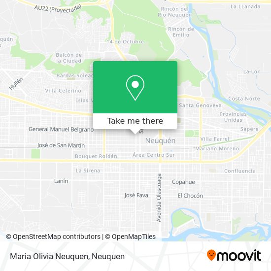 Mapa de Maria Olivia Neuquen
