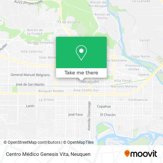Centro Médico Genesis Vita map