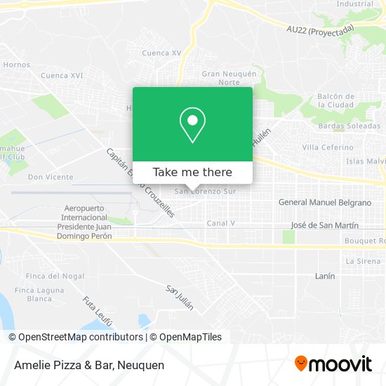 Mapa de Amelie Pizza & Bar