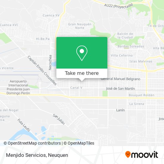 Menjido Servicios map