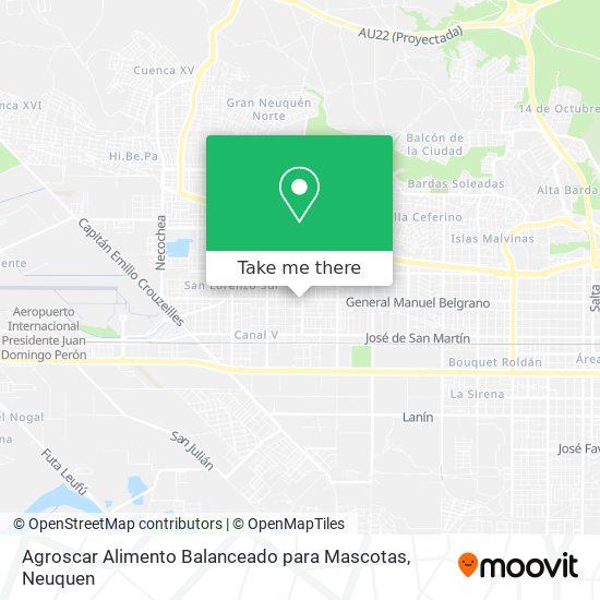 Mapa de Agroscar Alimento Balanceado para Mascotas