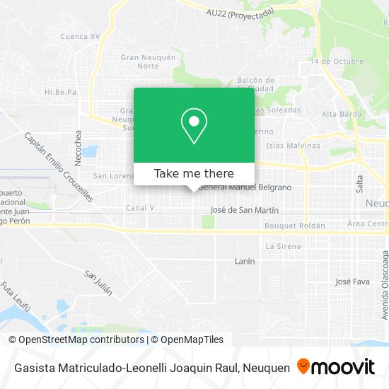 Gasista Matriculado-Leonelli Joaquin Raul map