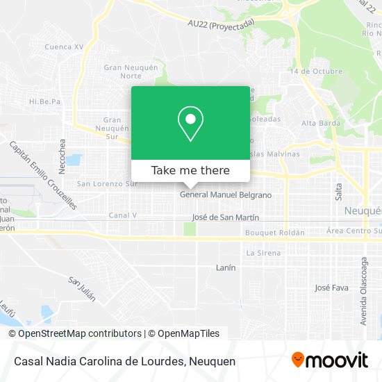 Mapa de Casal Nadia Carolina de Lourdes