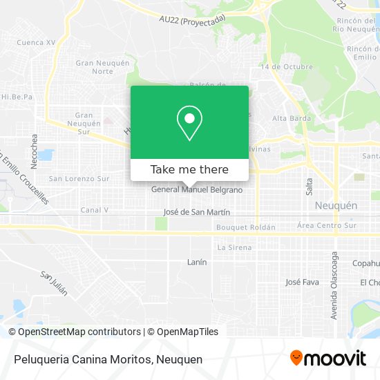 Peluqueria Canina Moritos map