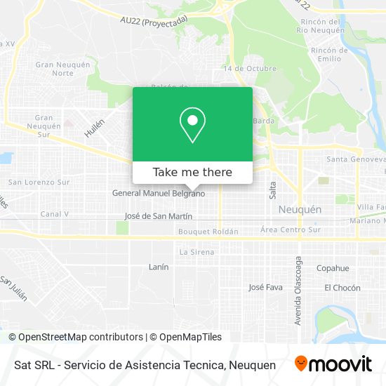 Sat SRL - Servicio de Asistencia Tecnica map