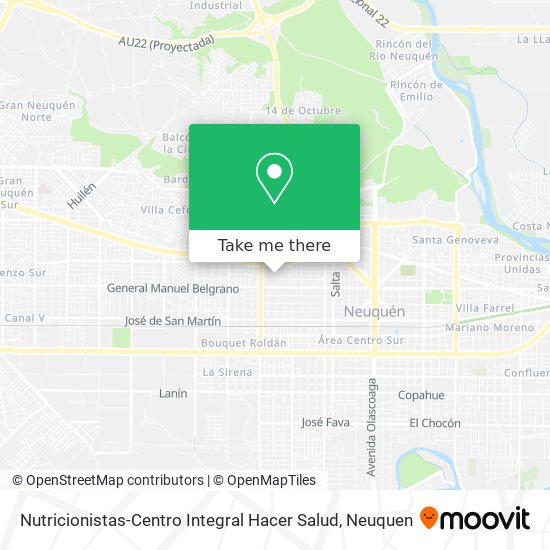 Nutricionistas-Centro Integral Hacer Salud map