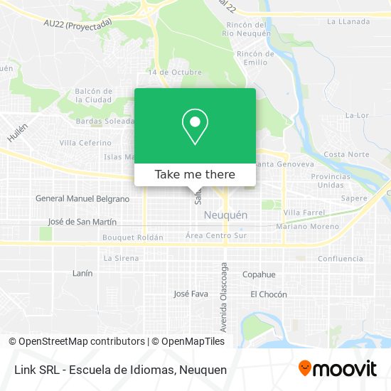 Mapa de Link SRL - Escuela de Idiomas