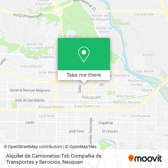 Alquiler de Camionetas-Tsb Compañia de Transportes y Servicios map